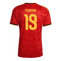 Stroje piłkarskie Belgia Diego Moreira #19 Koszulka Podstawowej MŚ 2026 Krótki Rękaw